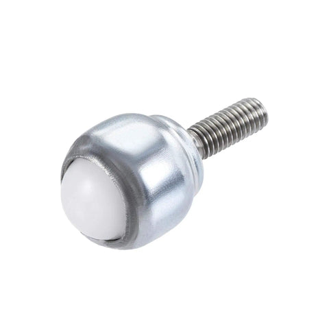 12mm Ball Transfer Bearing Unit With Nylon Ball Roller, Bolt Fixing Mount, 360 Degree Rotation, 17 Lbs Load Capacity Each, Pack Of 6