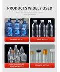 Heavy Duty Pet Stretch Blow Molding Machine For Household Containers Quick Mold Change System Smooth Swap Design producing various bottle types.