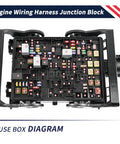 Straight Shot Heavy Duty Engine Compartment Fuse Box With Loaded Relay Cover Junction Block Wiring Harness No Sweat Bolt On For Chevy Suburban Tahoe Gmc Yukon Escalade 2015 2020 top view diagram of fuse box junction block