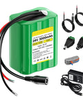 24V Lithium Battery 3000mAh With Charger And Bare Leads For Dope DIY Projects Like Speaker Box RC Car LED Strips Solar Panels