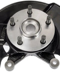 Rugged Front Right Wheel Bearing And Hub Assembly Loaded Knuckle for 2003 2004 Honda Pilot top view with precision bearing and flange.