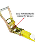 Heavy Duty Ratchet Straps 2 Inch By 27 Foot Cargo Straps With Hooks 10000 Lbs Working Load Limit 8 Pack Durable Polyester Tie Downs