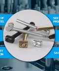 26-Piece All-In-One Baby Bed Frame Bolts And Crib Screws Hardware Replacement Kit With various hex drive screws and barrel nuts.