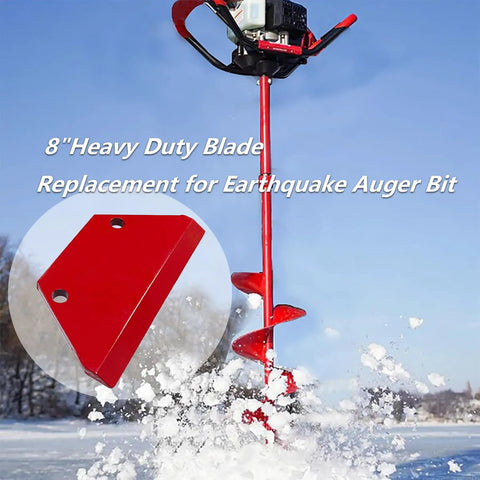 8 Inch Heavy Duty Earth Auger Blade Replacement For Earthquake Auger Built Tough As Nails With Thickened Bottom And Double Reinforcement For Maximum Durability And Long Lasting Performance