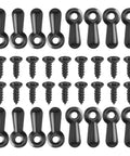 100-piece black metal picture frame backing clips with screws and turn-button fasteners kit