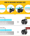Guide to measure the stem size for Office Chair Wheels Grey Dual Rubber 2 Inch Replacement Casters With 360 Degree Swivel Quiet Rolling Universal Fit For Hardwood Floors And Carpet Set Of 5 11 By 22 Mm Smooth Glide For Computer And Gaming Chairs