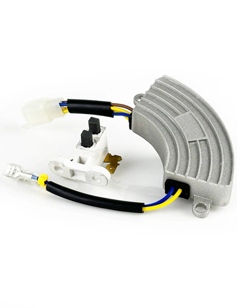 Beefy Aluminum Half Moon Automatic Voltage Regulator with Carbon Brush for Honda Clone Generators and Generac Firman Champion Predator
