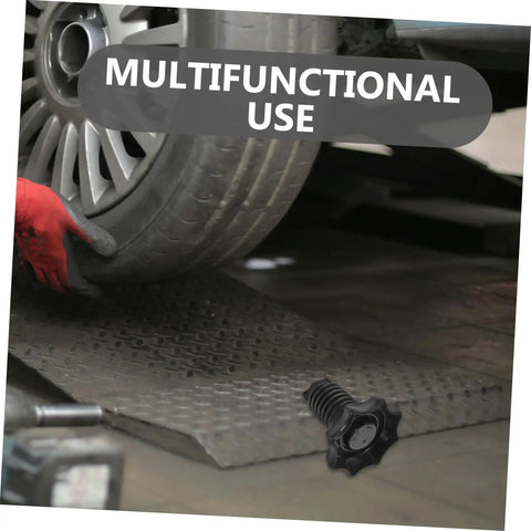 Spare Tire Hold Down Bolt For Secure Mounting, Fits Volkswagen Models, shown near a car tire being installed