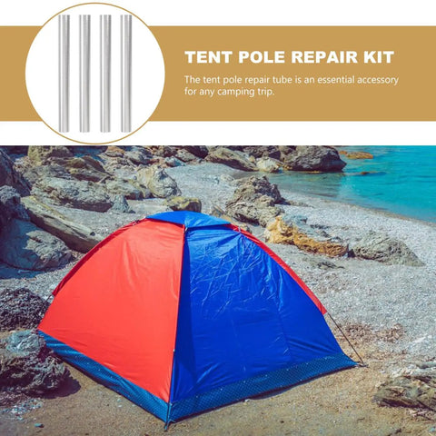 Lightweight Aluminum Tent Pole Repair Tubes 4 Pack Connectors For Easy On The Fly Fix 5.11 Inch Compact Tent Pole Sleeves