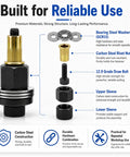 Pro Heavy Duty Carbon Steel Rivet Nut Tool Kit Including Sixty Thread Inserts M3 To M12 for reliable assembly components.