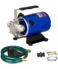 Go To Water Transfer Pump 115V One Tenth HP 330 GPH Portable Electric All Purpose Utility Pump with suction hose kit