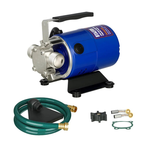 Go To Water Transfer Pump 115V One Tenth HP 330 GPH Portable Electric All Purpose Utility Pump with suction hose kit