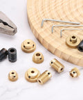 Brass Worm Gear Set 0 5 Module 1 To 30 Reduction Right Rotation Drive Gear Box Wheel 30 Tooth Gear With 6mm Bore And 4mm Rod Bore