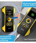 Digital Stud Finder Wall Scanner With AC Wire Detector And Metal Pipe Locator Featuring A Bright Display, Rechargeable, Precise Positioning.