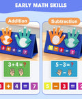 Hands On Preschool Math Toy Set For Toddlers And Early Learners With A Desktop Number Board Addition Subtraction Cards