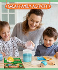 Hedgehog Crystal Growth Kit For Kids 6-12 - See Blue And Orange Crystals Form In 24 Hours, A Fun Hands-On STEM Gift That Feels Like Real Chemistry, Easy Step-By-Step Instructions For Curious Builders. Family activity with hedgehog kit, crystals, cups, and tools