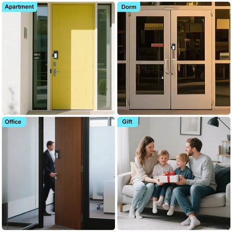 Anti Theft Doorbell Mount For Battery Video Doorbell Models 1 2 3 3 Plus 4 Plus Pro 2020 Release 2024 installed on various doors