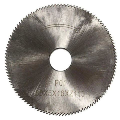 Pro Grade High Speed Steel 80x16x5mm Cutting Wheel And Disc Kit With 110 Teeth And 80 Degree Angle Perfect For Silca Bravo II Bravo III Ilco Key Machine Plus Power Tool For Serious Work Without Fail And Durable Build Slays The Cut Job Nice Tight. HSS cutter disc