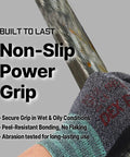Nitrile Work Gloves FN330 With All Day Comfort And 3D Stretch Fit, slim grip holding a metal pipe, machine washable, size small.