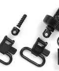 Quick Detach Sling Swivels Kit For Mossberg 590 And 835 Shotguns No Drill One Inch Bolt Set With Swivel Base Blued Finish Parts