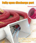 Portable Cement Auger And Grain Conveyor With 2200W Motor, red flexible hose, and discharge port