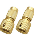 Top Notch 2 Pcs Garden Expandable Hose Repair Kit With Aluminum Faucet Adapter For Quick Fix, Car Wash Connector, And Leak Proof Multipurpose Water Fitting Solution That Slays brass hose connectors