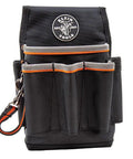 Tradesman Pro Tool Pouch With Tape Thong And Heavy Duty Reinforced Bottoms, Six Pocket Electrician Bag for Screwdrivers and Tools