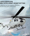 Six Axis Gyro Stabilized Remote Control Drone Helicopter For Adults And Beginners Easy To Fly With Aileronless Design And Strong Power For Stable Flight Dark Gray, showing side view in air