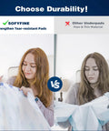 Hella Massive Disposable Incontinence Bed Pads 57X36 Inch Heavy Duty Tear Resistant adult care comparison showing durability.