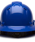 Ridgeline Full Brim Hard Hat With 6 Point Ratchet Suspension Blue Vented Safety Helmet For Construction And Industrial Use