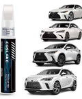Lexus Eminent White Pearl 085 Touch Up Paint Kit For Scratches shown with various white Lexus vehicles