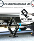 Power Drill Jack Adapter for Scissor Jacks Three Eighths Socket RV Trailer Drill Kit installation demonstration
