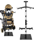 Heavy Duty Steel Tactical Gear Stand Holds Up To 100 Lbs Freestanding Display Rack For Helmets, Vests, Belts And Police Duty Gear