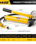 Beefy High Pressure Portable Manual Hydraulic Pump With Optional Gauge Lifts Cylinders And Jacks Anti Slip Handle CP 180