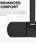 Black Heavy Duty Aluminum Arm Blaster For Bicep Curls And Arm Isolation showing padded cushion and strap