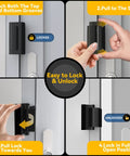 Heavy Duty Door Reinforcement Lock For Inward Swinging Doors Withstand 800 Lbs 8 Screws For Solid Mount Pin Tumbler Tough As Nails