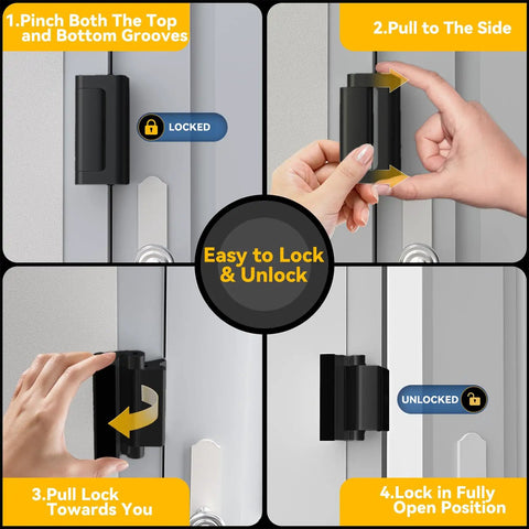 Heavy Duty Door Reinforcement Lock For Inward Swinging Doors Withstand 800 Lbs 8 Screws For Solid Mount Pin Tumbler Tough As Nails
