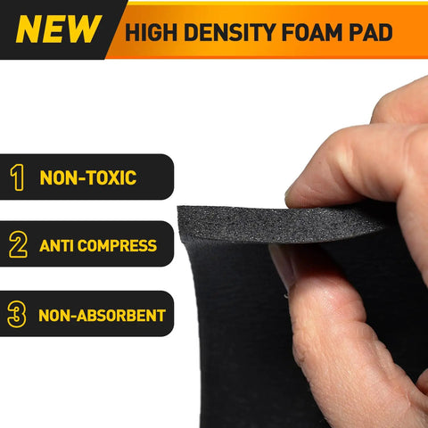 Self Adhesive Foam Padding Sheet Three Quarters Inch Thick Neoprene Insulation Foam Anti Vibration Pads Six Inch By Six Inch Four Pack For Furniture Cars And Speakers All Purpose Pro Grade Noise Dampening Soundproofing Durable Non Toxic Padding
