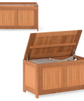 Wood Deck Storage Box 52 Gallon For Patio Cushions And Pillows Garden Tools Pool Accessories And Outdoor Gear Sturdy Outdoor Chest