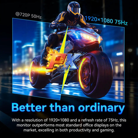 22 Inch FHD IPS Monitor With 75 Hz Refresh Rate AMD FreeSync Stunning 99 Percent sRGB And Ninety Percent DCI P3 Color Gamut