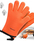 Silicone Pizza Oven Gloves That Handle 500F Like A Boss Waterproof Oven Mitts For Indoor And Outdoor Ovens Non Slip Grip Compatible
