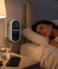 5-In-1 Air Monitor Plug-In With LED Display And Real-Time Gas Detection, Temperature And Humidity Readout, 85 dB Alarm in bedroom