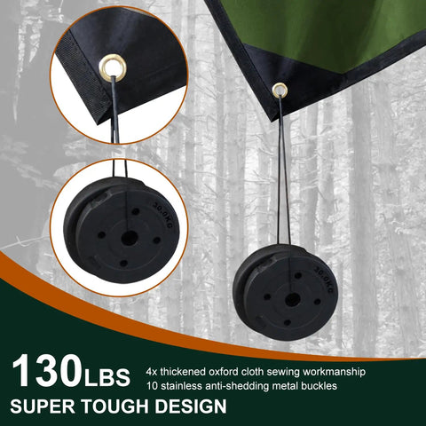 Heavy Duty Survival Tarp Cover 8.5 By 11.8 Feet Emergency Blanket Reflective Thermal Ripstop Waterproof Bombproof All Weather Shelter for Army Camping Tarp Use And Life Protection with grommets and metal buckles