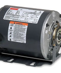Solid Workhorse 1/4 HP Electric Motor Delivering A Steady 1725 Rpm And Running Smooth On 115 208 230 Volts with front view showing shaft.