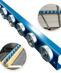 Kick Major Weight Around Your Shop With These 5 Foot Heavy Duty Conveyor Flow Rails Using Smooth Steel Skate Wheels for Gravity Handling