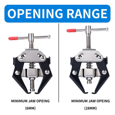 Car Wiper Arm Removal Tool And Battery Terminal Puller for Windshield Wipers and Auto Maintenance, showing 6mm and 28mm jaw opening.