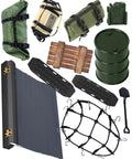 Gear Up For All Terrain RC Crawler Cargo Upgrade Kit For 1 18th TRX4M And 1 24th SCX24 Luggage Net Pack Sleeping Bag Fuel Tank