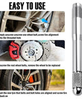 Stainless Steel Wheel Alignment Pin With M14x1.5 Thread, Makes Bolt Hole Alignment A Breeze And Keeps Wheels Steady, Heavy Duty Tool