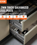 Soft Close Drawer Slides Set 10 Pairs 22 Inch Heavy Duty Full Extension Side Mount Ball Bearing Glides For Kitchen Cabinets And Drawers 100 Pound Load Capacity Pro Grade Quiet Smooth Close, 22in galvanized steel drawer slide in kitchen cabinet
