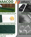 Two Pack Downspout Splash Block 24 Inch Gutter Extension Kit With Four Fixing Nails Dark Green Keeps Water Away From Your Foundation Easy Install Prevents Erosion And Costly Damage, showing NAACOO product benefits versus others, material and durability comparison.